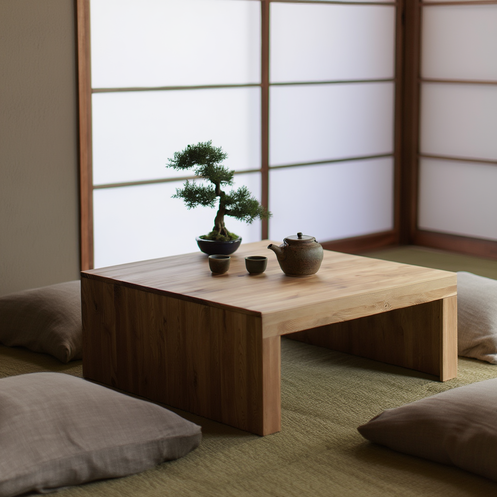 Table basse carré Japandi en bois | Norr