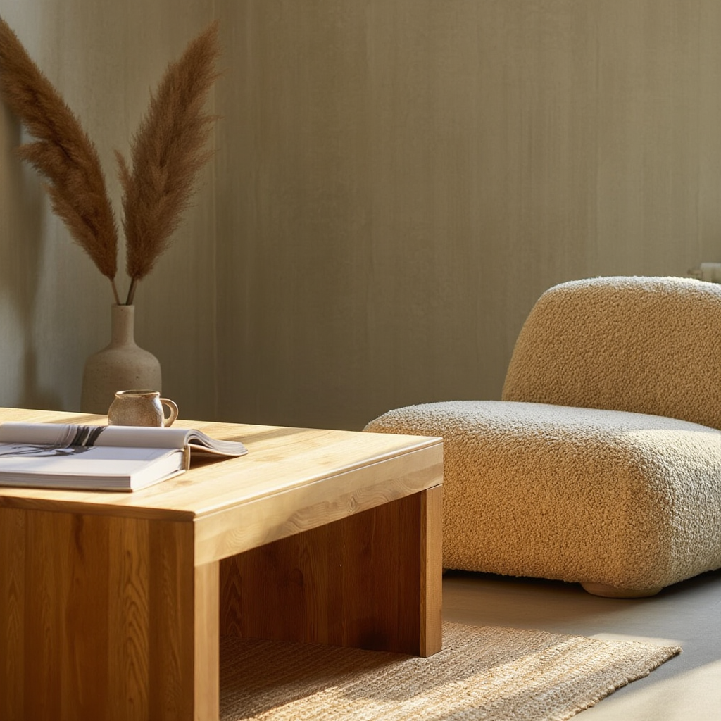 Table basse carré Japandi en bois | Norr