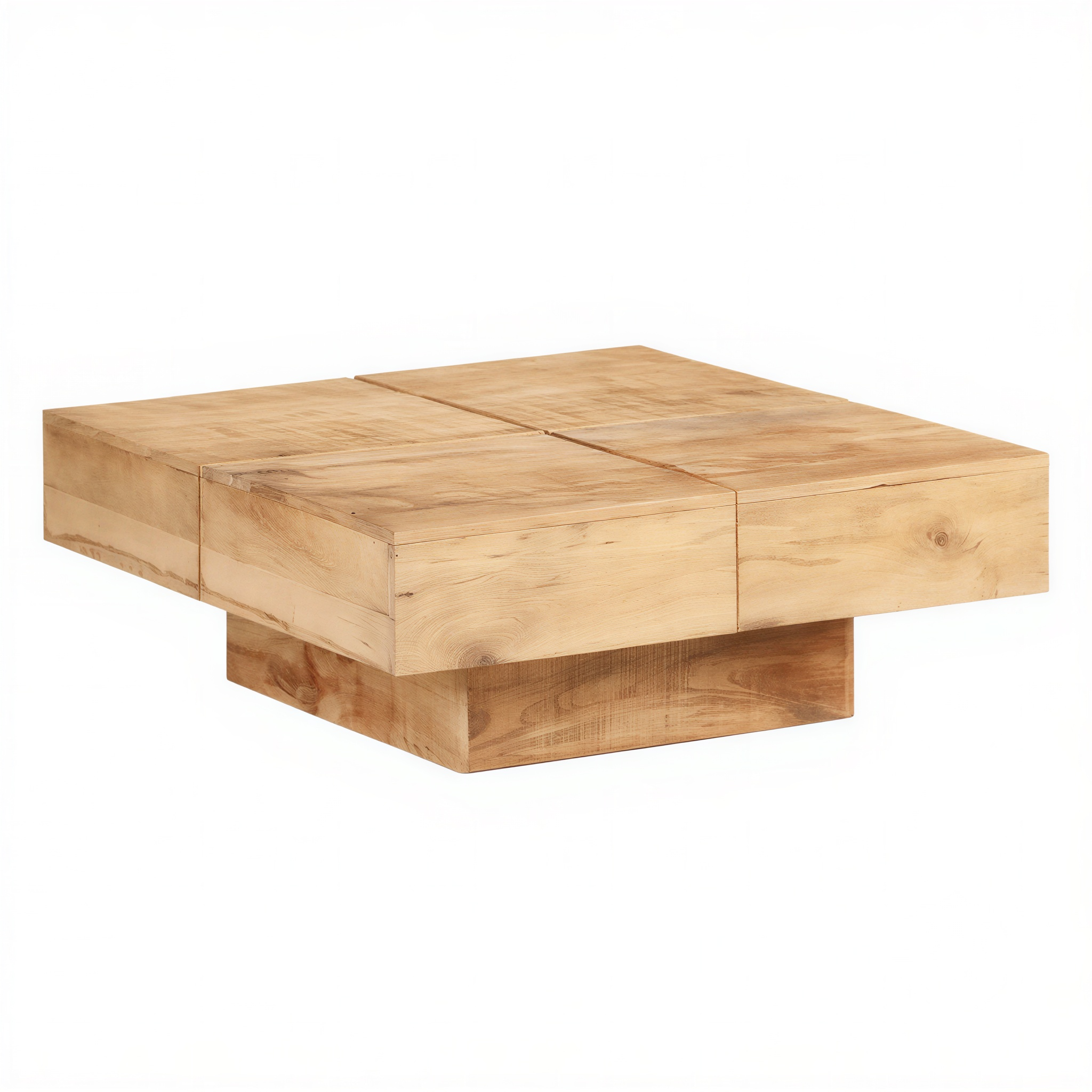 Table basse Japandi en bois massif de manguier | Mori
