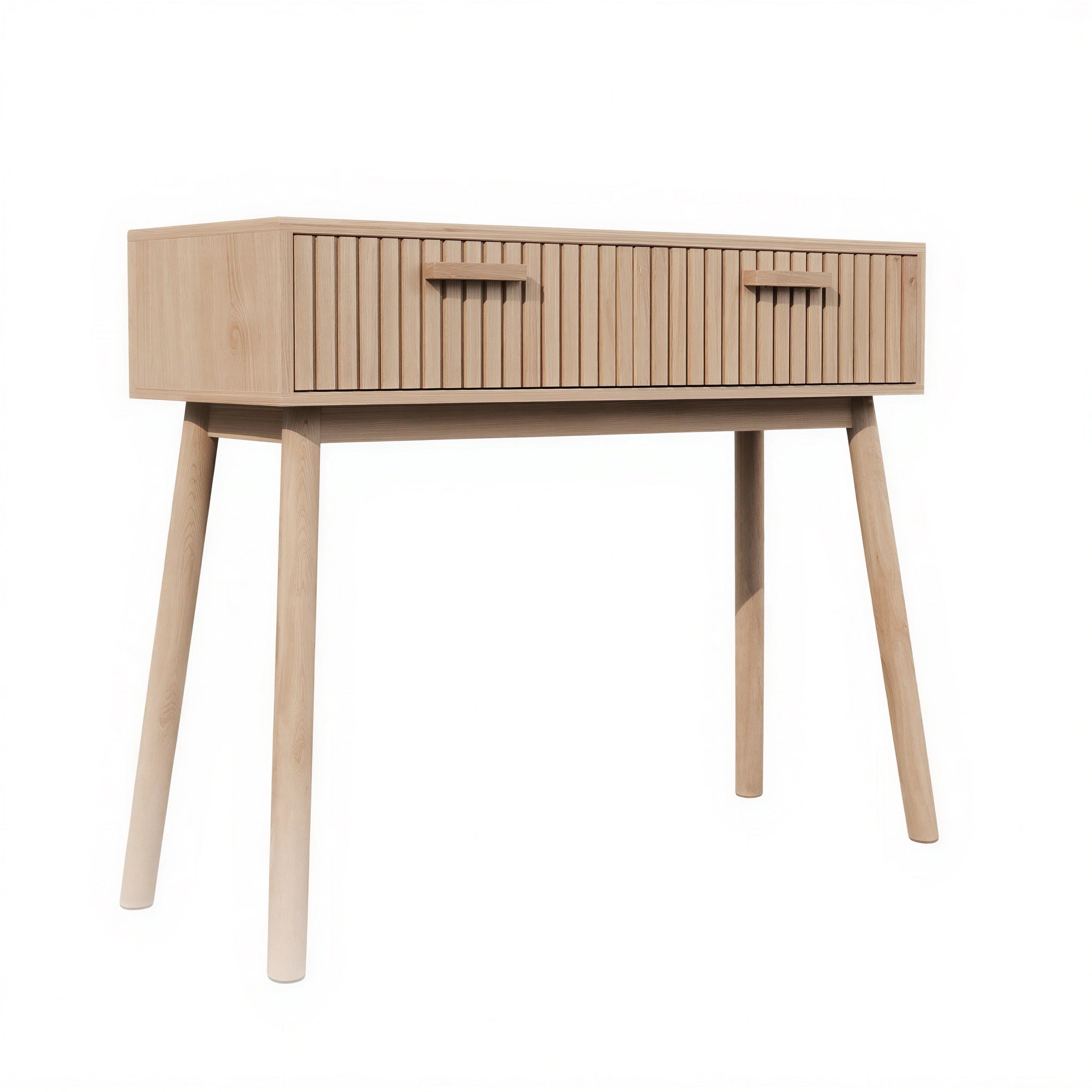 Console cannelée Japandi en bois | Kaze